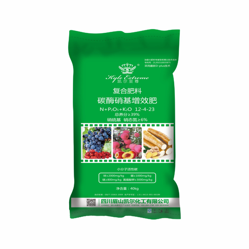 凱爾至尊12-4-23碳酶硝基增效肥40KG
